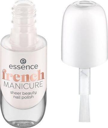 essence french MANICURE sheer beauty nail polish 02 ros? on ice 8ml